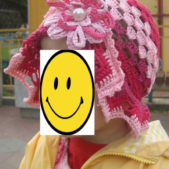 Handmade girl's hat 1-3 yrs *& 20% OFF if you buy 4 items I sell !* - Picture 2 of 3